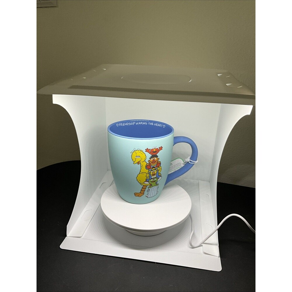 Sesame Street Coffee Mug Friendship Warms The Heart 17oz  Soft Touch Cup B86 - Picture 3 of 10